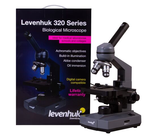 Микроскоп Levenhuk 320 PLUS, монокулярный, фото , изображение 16