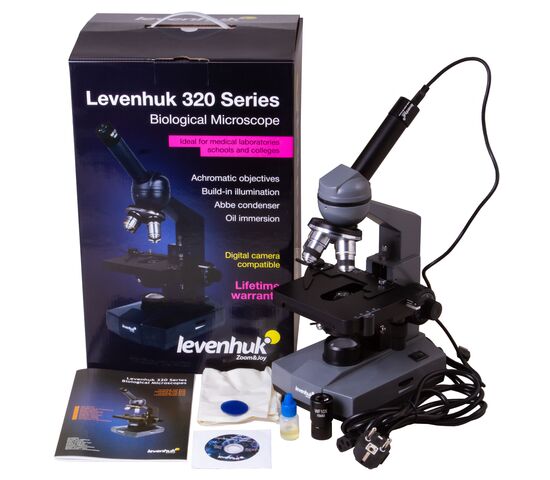 Микроскоп цифровой Levenhuk D320L BASE, 3 Мпикс, монокулярный, фото , изображение 2