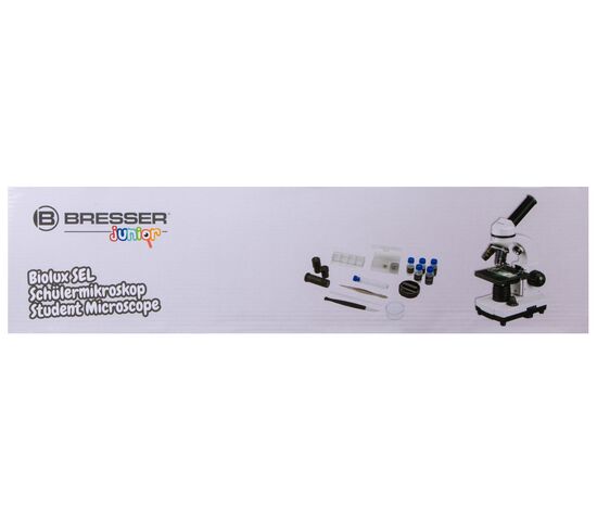Микроскоп Bresser Junior Biolux SEL 40–1600x, белый, в кейсе, фото , изображение 19