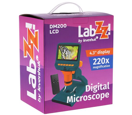Микроскоп цифровой Levenhuk LabZZ DM200 LCD, фото , изображение 14