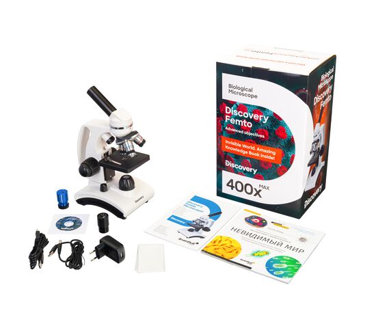 Микроскоп цифровой Discovery Femto Polar с книгой, фото , изображение 2