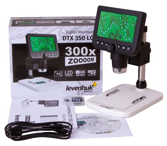 Микроскоп цифровой Levenhuk DTX 350 LCD, фото , изображение 2