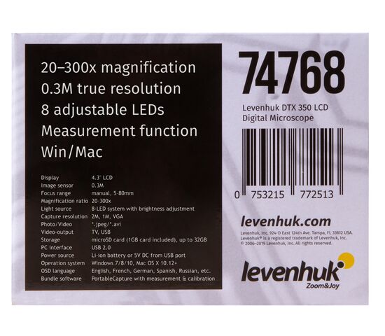 Микроскоп цифровой Levenhuk DTX 350 LCD, фото , изображение 21