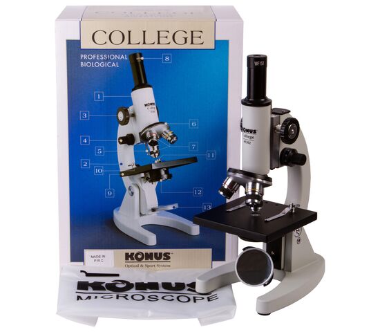 Микроскоп Konus College 600x, фото , изображение 2