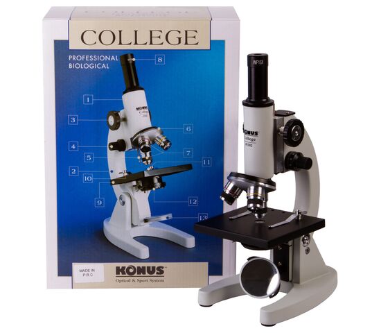 Микроскоп Konus College 600x, фото , изображение 12