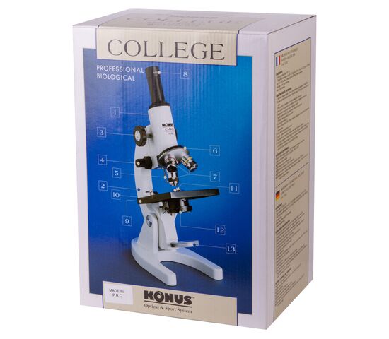 Микроскоп Konus College 600x, фото , изображение 13