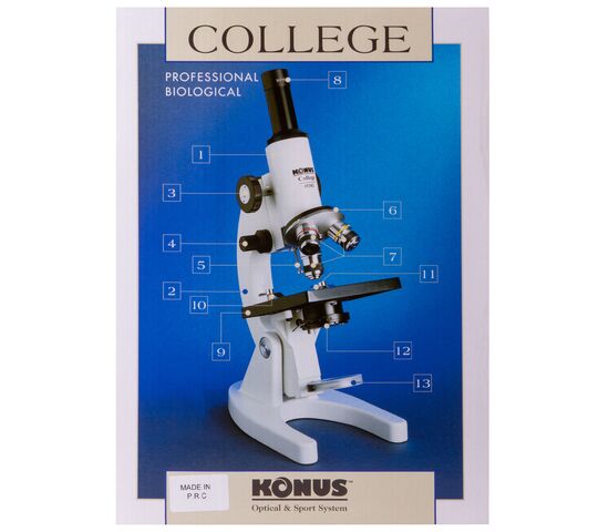 Микроскоп Konus College 600x, фото , изображение 14