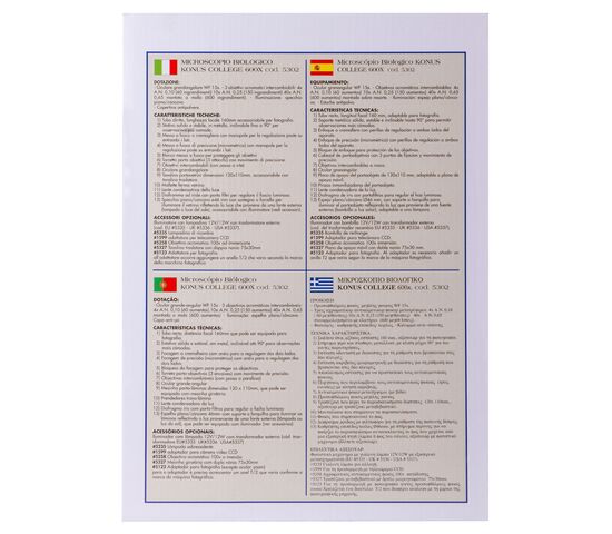 Микроскоп Konus College 600x, фото , изображение 15