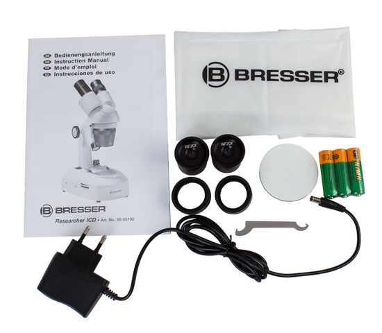 Микроскоп Bresser Researcher ICD LED 20x–80x, фото , изображение 11
