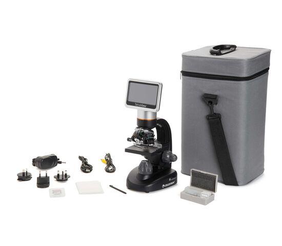 Микроскоп цифровой Celestron с LCD-экраном TetraView, фото , изображение 3