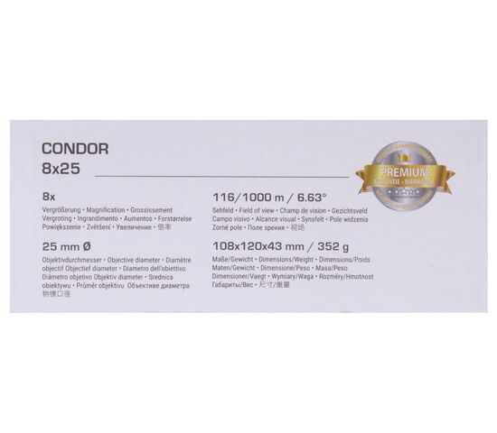 Бинокль Bresser Condor UR 8x25, фото , изображение 16