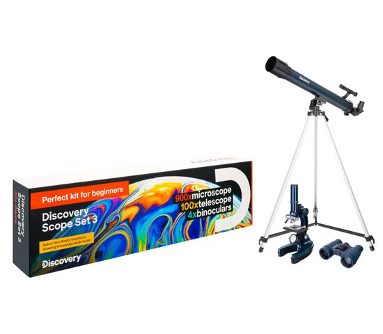 Набор Levenhuk Discovery Scope 3 с книгой, фото , изображение 2