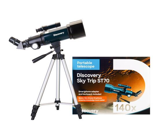 Телескоп Levenhuk Discovery Sky Trip ST70 с книгой, фото , изображение 2