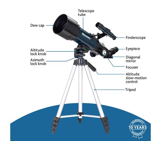Телескоп Levenhuk Discovery Sky Trip ST70 с книгой, фото , изображение 17