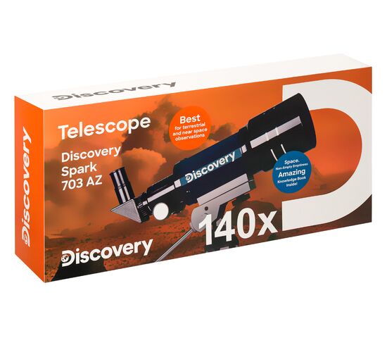 Телескоп Levenhuk Discovery Spark 703 AZ с книгой, фото , изображение 12