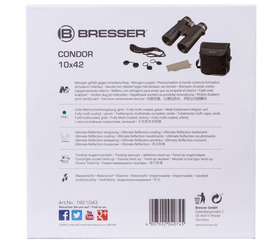 Бинокль Bresser Condor UR 10x42, фото , изображение 12