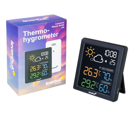 Термогигрометр Levenhuk Wezzer BASE L80, фото , изображение 2