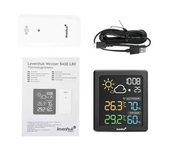 Термогигрометр Levenhuk Wezzer BASE L80, фото , изображение 3