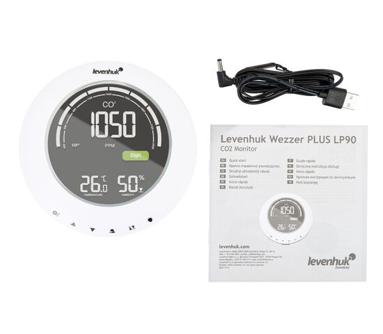 Детектор углекислого газа Levenhuk Wezzer PLUS LP90, фото , изображение 3