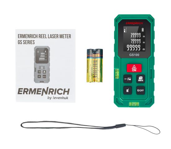 Лазерная рулетка Ermenrich Reel PLUS GS100, фото , изображение 2
