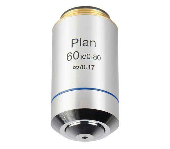 Объектив PL 60x/0,80/∞/0,17 подпружиненный для микроскопов Биомед-4ПР, 5ПР, 6ПР, фото 