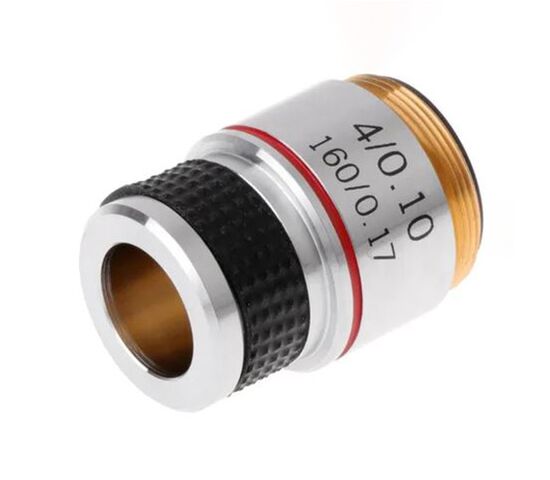 Объектив 4x/0,1 160/0,17 для микроскопов Биомед 1/2/2 LED, фото 