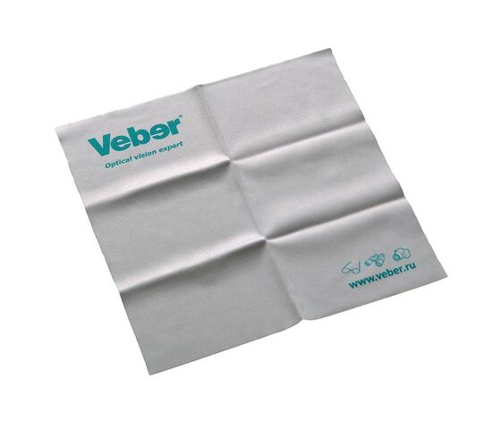 Салфетка микрофибра для ухода за оптикой Veber 15x15, фото , изображение 2