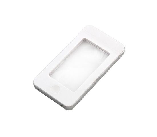 Лупа с подсветкой Veber G188, 2,5x-4x, 75x43 мм, белая, фото 
