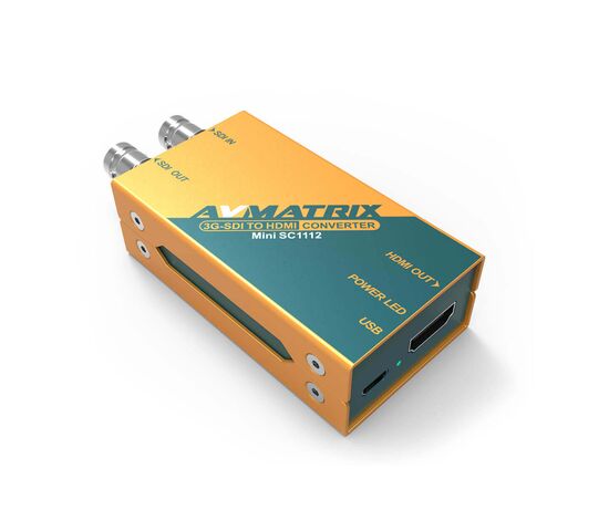 Конвертер AVMATRIX Mini SC1112 преобразования 3G-SDI в HDMI, фото , изображение 2