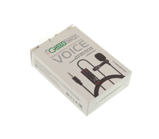 Микрофон петличный GreenBean Voice E2 Jack, фото , изображение 3