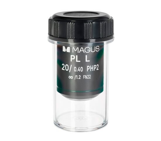 Объектив MAGUS 20HP 20х/0,40 Plan L фазовый PHP2 ∞/1,2 WD 8,0 мм, фото 
