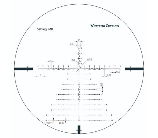 Оптический прицел Vector Optics 34мм FFP Continental x6 5-30x56 VCT-34, фото , изображение 10