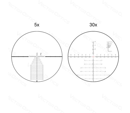 Оптический прицел Vector Optics 34мм FFP Continental x6 5-30x56 VEC-MBR, фото , изображение 10