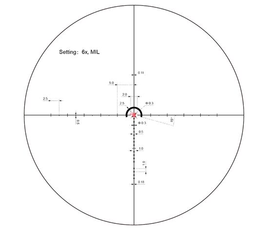 Оптический прицел Vector Optics 30мм SFP VictOptics S6 1-6X24I, фото , изображение 10