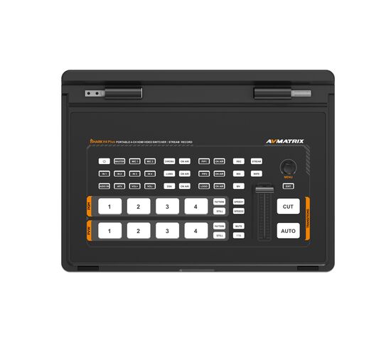 Видеомикшер-стример AVMATRIX Shark H4 PLUS портативный 4CH HDMI USB LAN, фото , изображение 2