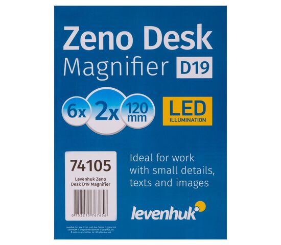 Лупа настольная Levenhuk Zeno Desk D19, фото , изображение 13