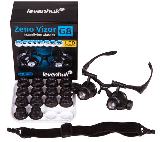 Лупа-очки Levenhuk Zeno Vizor G8, фото , изображение 2
