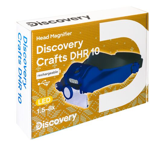 Лупа налобная с аккумулятором Discovery Crafts DHR 10, фото , изображение 11