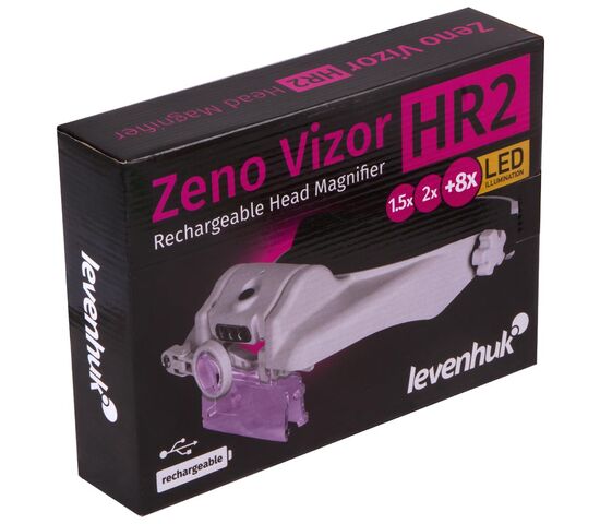 Лупа налобная с аккумулятором Levenhuk Zeno Vizor HR2, фото , изображение 10