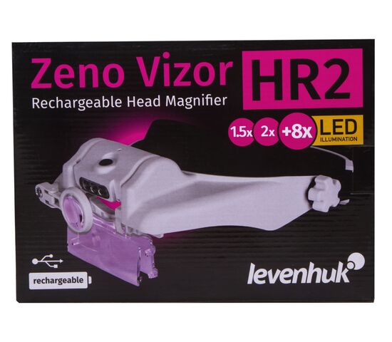 Лупа налобная с аккумулятором Levenhuk Zeno Vizor HR2, фото , изображение 11