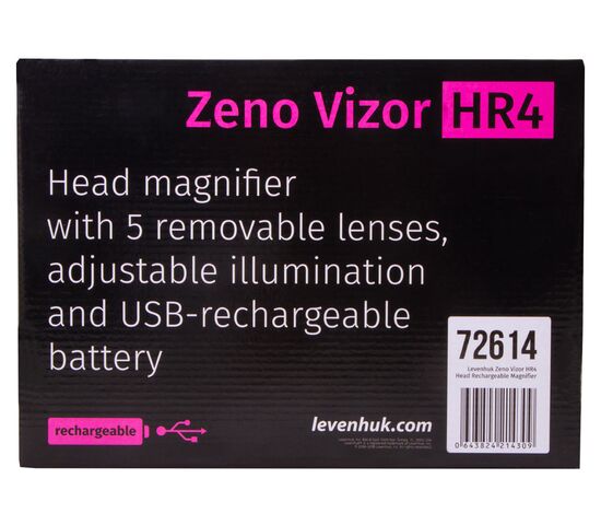 Лупа налобная с аккумулятором Levenhuk Zeno Vizor HR4, фото , изображение 13