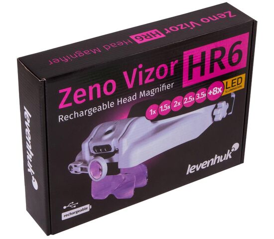 Лупа налобная с аккумулятором Levenhuk Zeno Vizor HR6, фото , изображение 11