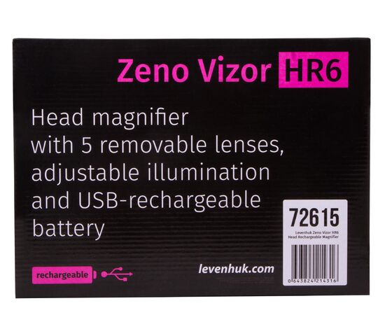 Лупа налобная с аккумулятором Levenhuk Zeno Vizor HR6, фото , изображение 13
