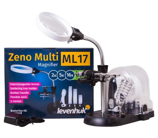 Мультилупа Levenhuk Zeno Multi ML17, черная, фото , изображение 2