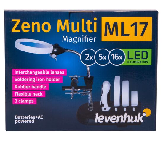 Мультилупа Levenhuk Zeno Multi ML17, черная, фото , изображение 13