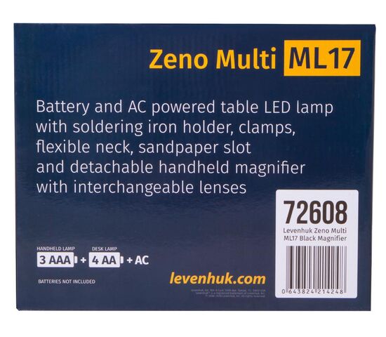Мультилупа Levenhuk Zeno Multi ML17, черная, фото , изображение 14