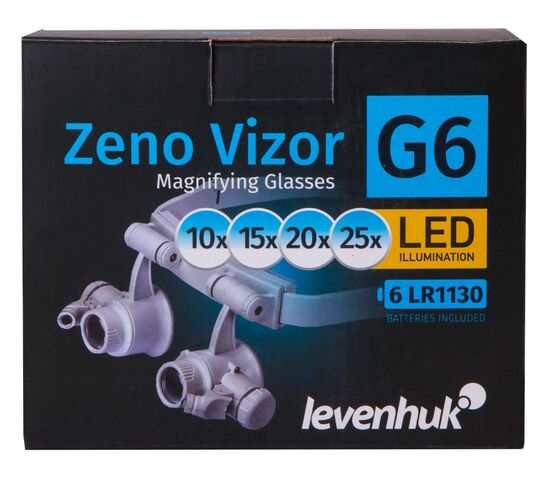Лупа-очки Levenhuk Zeno Vizor G6, фото , изображение 12