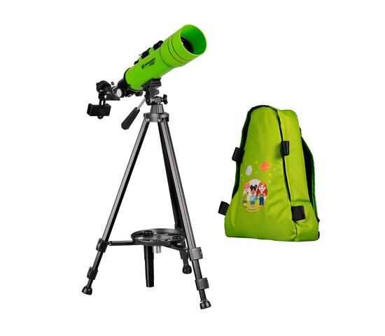 Телескоп BRESSER JUNIOR  70/400 в зеленом рюкзаке (8850610B4K000), фото 