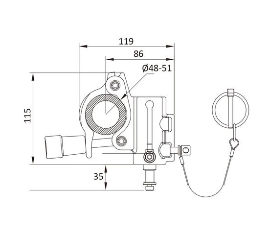 Зажим KUPO KCP-844 TV COUPLER SILVER, фото , изображение 2