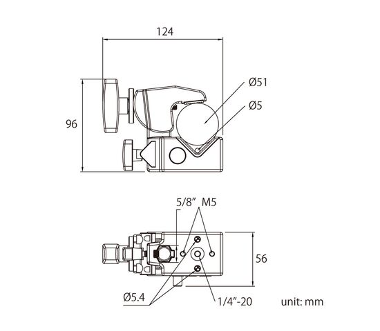 Зажим KUPO KCP-700B SUPER CONVI CLAMP BLACK W/ KCP-7SDL SADDLE, фото , изображение 2